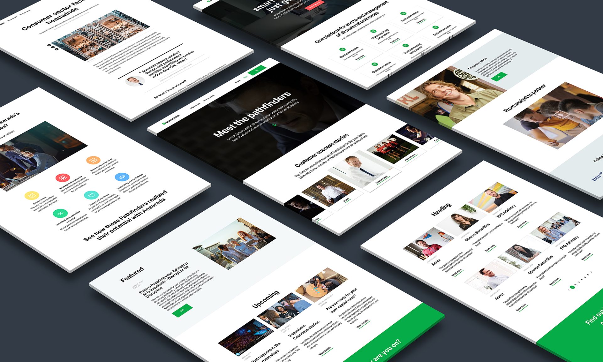 Ansarada website redesign