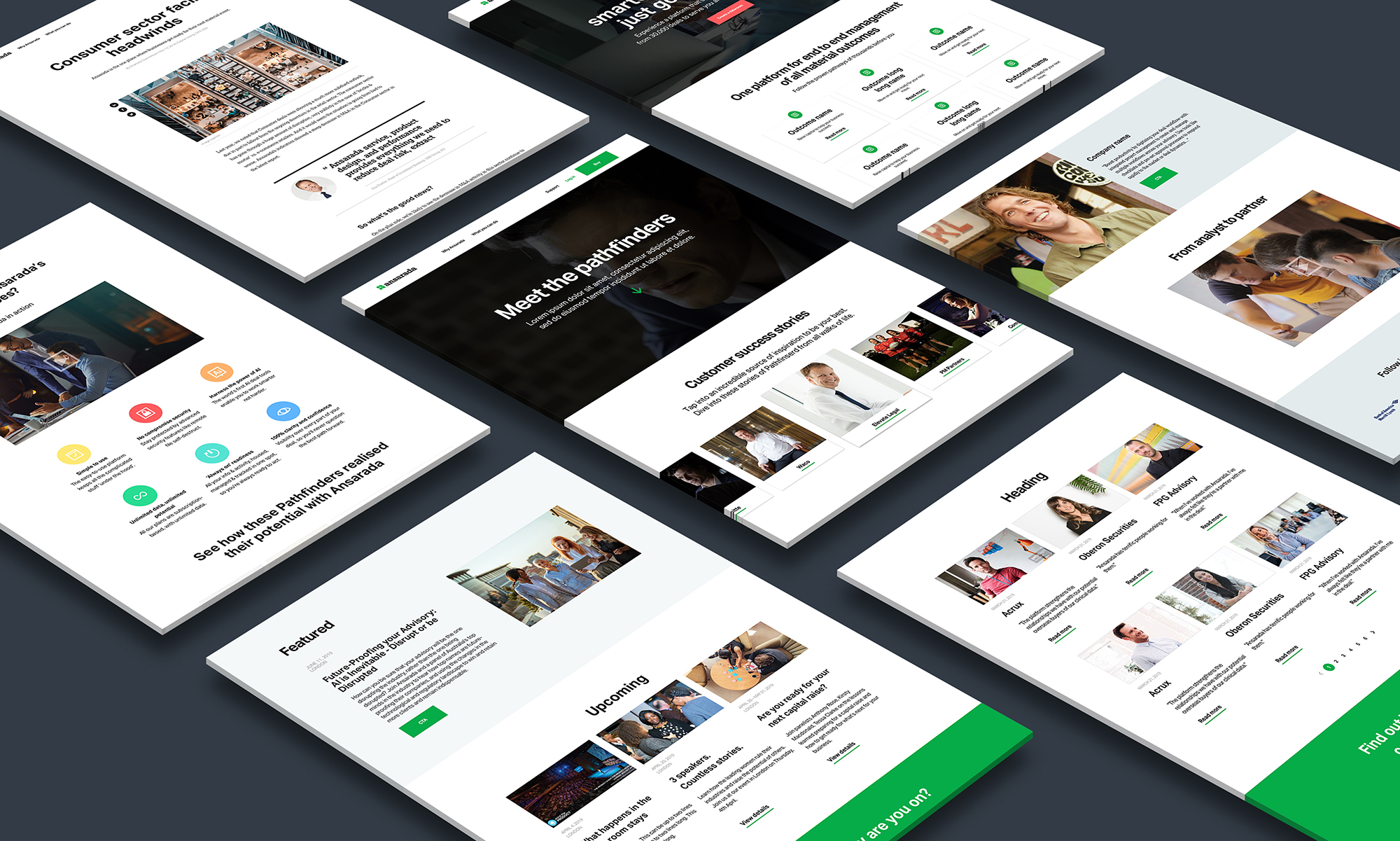 Ansarada website redesign