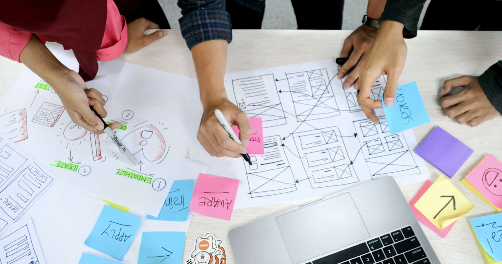 Designer at work thinking through a problem — ai assisted design