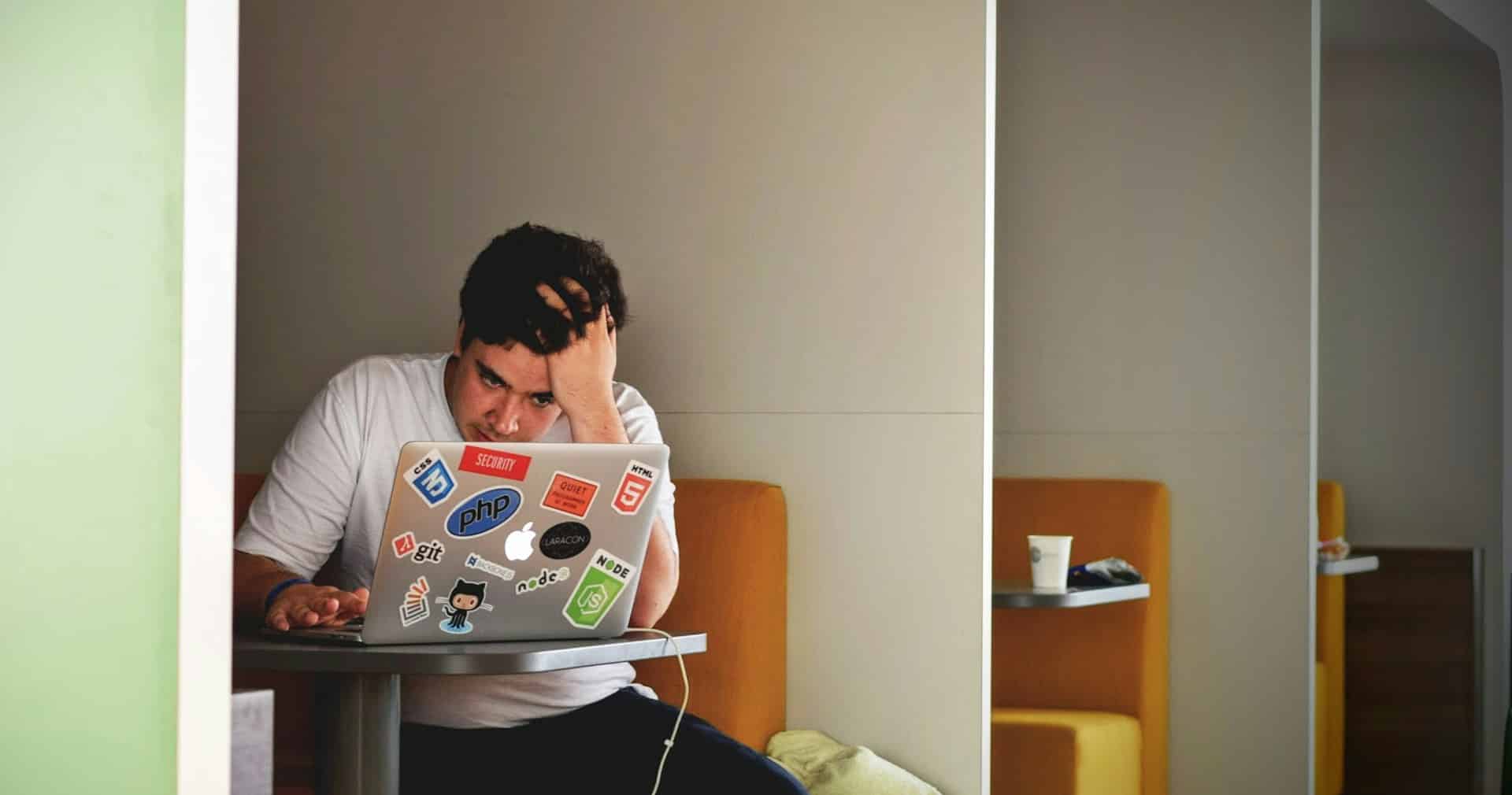 Person looking frustrated at a screen — representing the experience of Claude giving an unexpected response